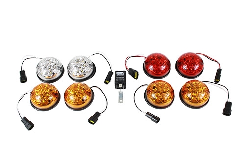 Wipac Full Lamp Set For Land Rover Series & Defender – Front Side, Stop/Tail, Indicators – LSL005 LSL015 LSL025